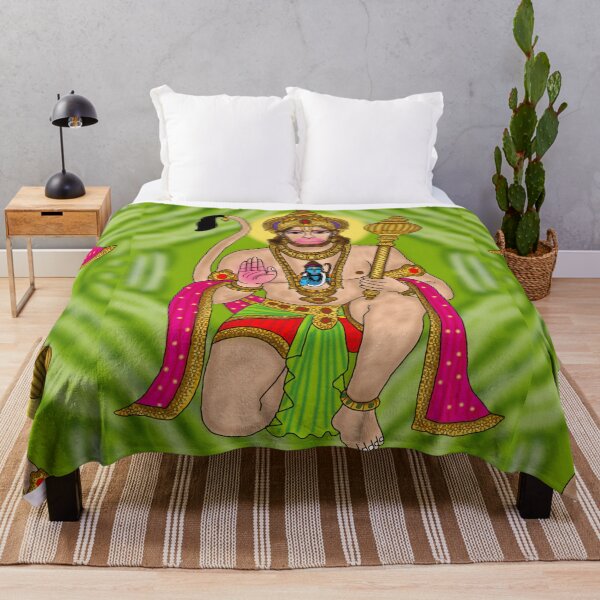 Item preview, Lord Hanuman Artwork | Powerful Hindu God Digital Painting Illustration designed and sold by Harshit_Digital_Arts.