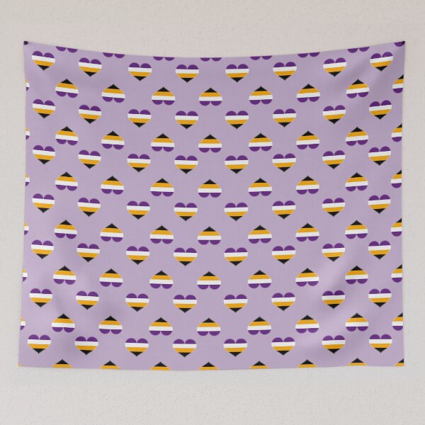Item preview, Non-Binary Alt Pride Heart [Purple Edition] designed and sold by Roxzania.