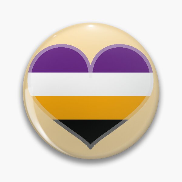 Item preview, Non-Binary Alt Pride Heart [Orange Edition] designed and sold by Roxzania.