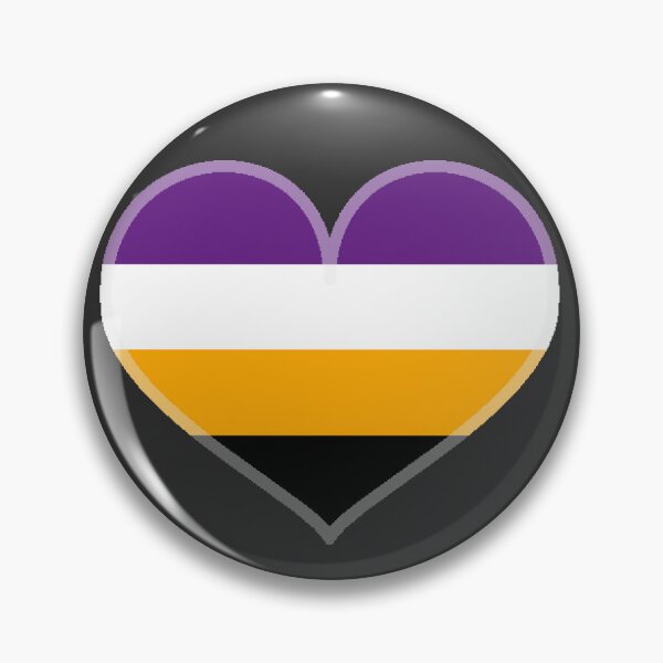 Item preview, Non-Binary Alt Pride Heart [Dark Edition] designed and sold by Roxzania.