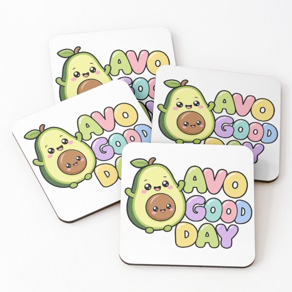 Item preview, Avo Good Day Sweet Kawaii Avocado designed and sold by BoosterShop.