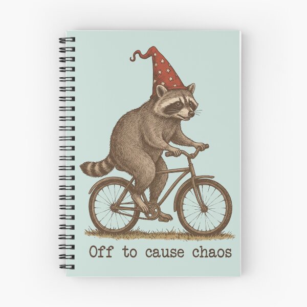 Item preview, Chaotic Raccoon Bicycle Adventure designed and sold by NosandEdgy.