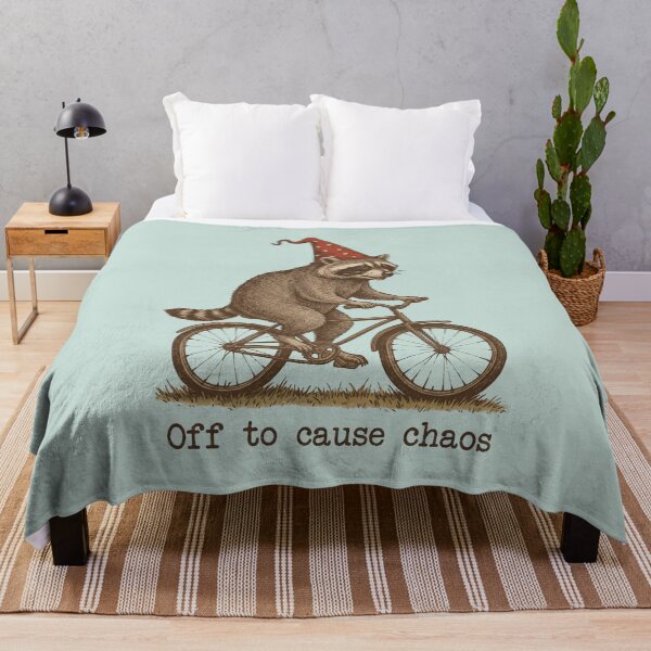 Item preview, Chaotic Raccoon Bicycle Adventure designed and sold by NosandEdgy.
