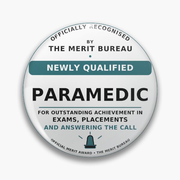 Item preview, Newly Qualified Paramedic Gift | Paramedic Graduation Award designed and sold by TheMeritBureau.