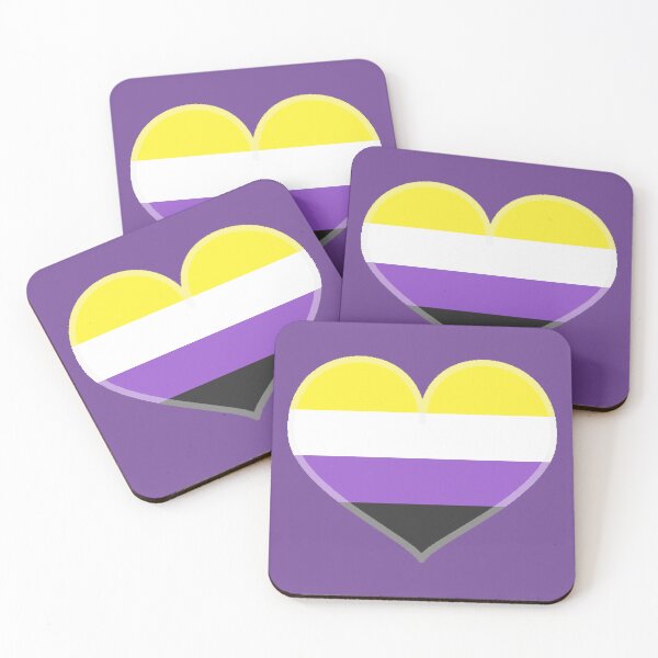 Item preview, Non-Binary Pride Heart [Purple Edition] designed and sold by Roxzania.
