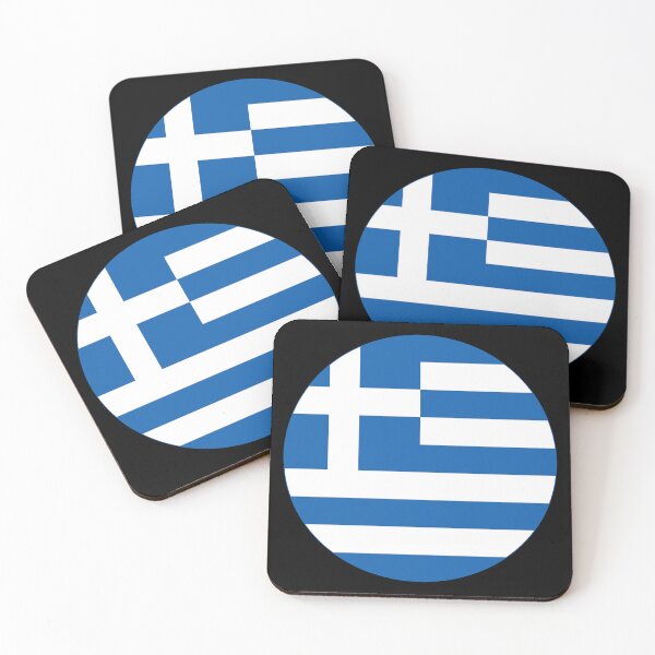 Item preview, Round Greece Flag Icon | Circular Greek Flag Button Element designed and sold by NTGUILTY.