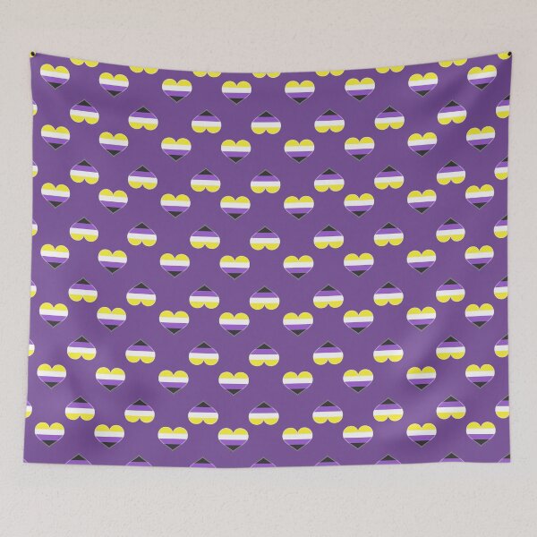 Item preview, Non-Binary Pride Heart [Purple Edition] designed and sold by Roxzania.