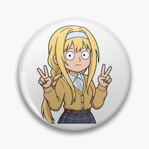 Item preview, Alice Zuberg Sword Art Online Blonde School Peace Pose designed and sold by earlobejerk.