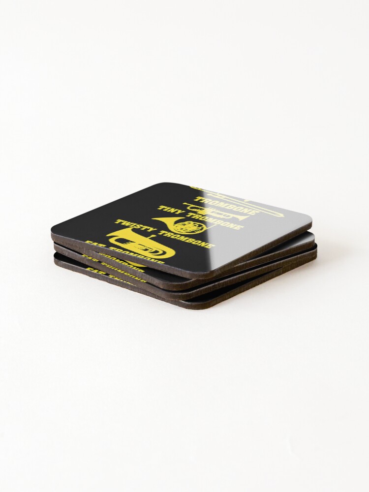 Thumbnail 4 of 5, Coasters (Set of 4), Humorous Brass Instrument Group designed and sold by RozlinaROZ.