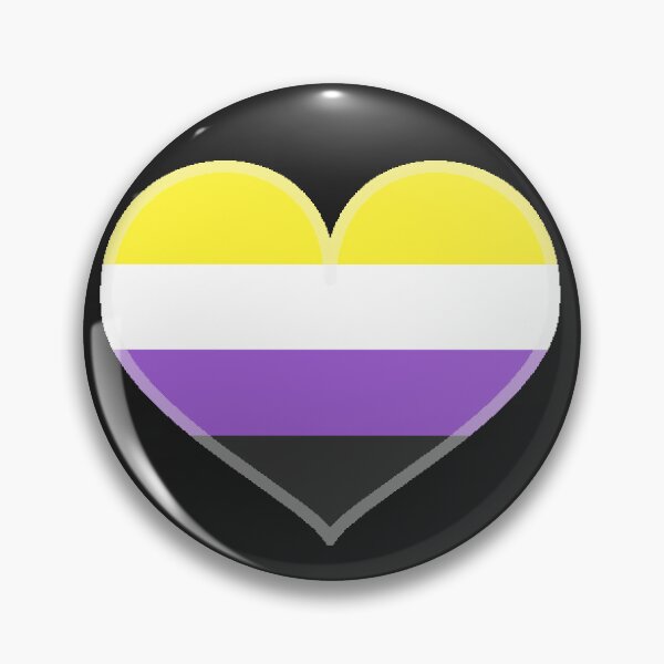 Item preview, Non-Binary Pride Heart [Dark Edition] designed and sold by Roxzania.