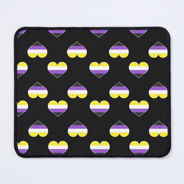 Item preview, Non-Binary Pride Heart [Dark Edition] designed and sold by Roxzania.