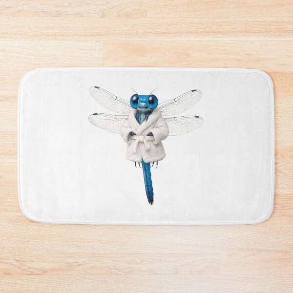 Item preview, Relaxing Bathrobe Blue Dragonfly designed and sold by Sillytoe.