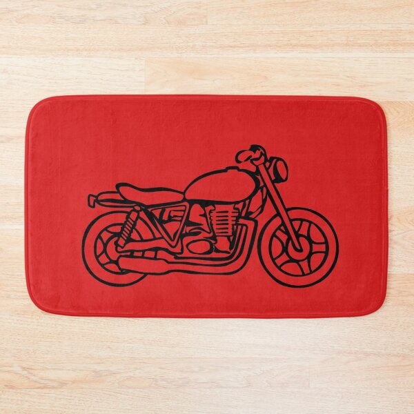 Item preview, Motorbike Line Drawing Black and Red designed and sold by Adamo-illustration.