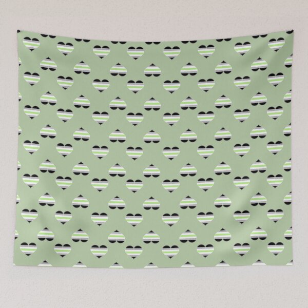 Item preview, Agender Pride Heart [Green Edition] designed and sold by Roxzania.