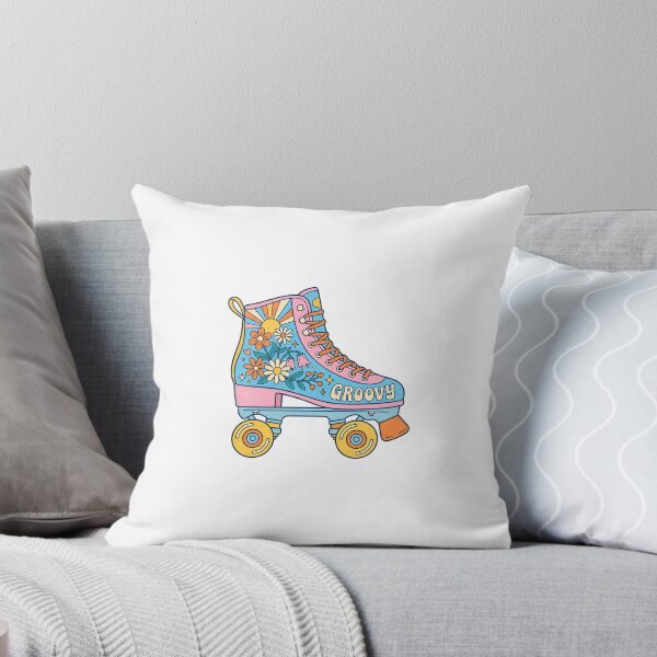 Item preview, Retro Floral Roller Skate Sticker | 70s Vintage Aesthetic designed and sold by Nexyra_Labs Art Studios.