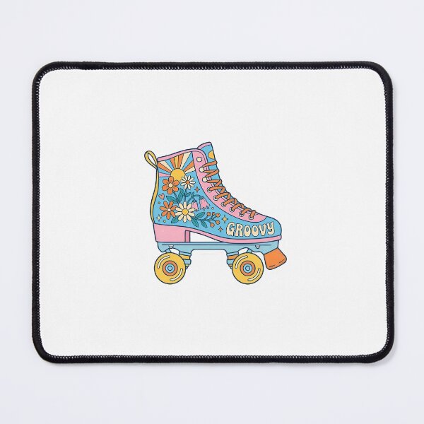 Item preview, Retro Floral Roller Skate Sticker | 70s Vintage Aesthetic designed and sold by Nexyra_Labs Art Studios.