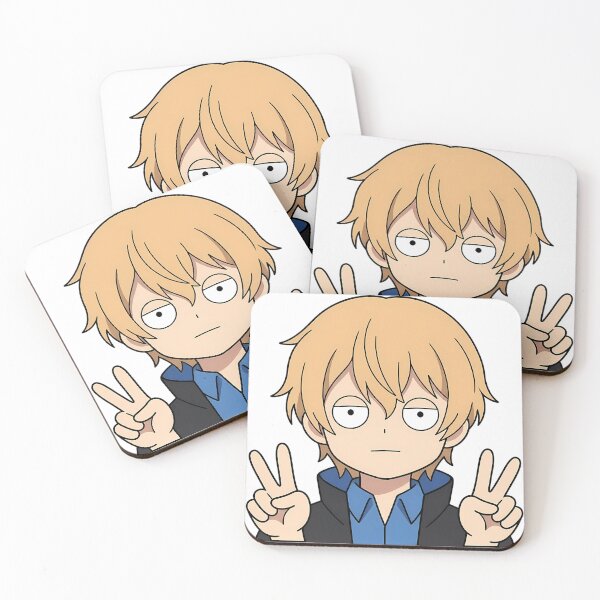 Item preview, Eugeo Sword Art Online Blonde Deadpan Peace Pose designed and sold by earlobejerk.
