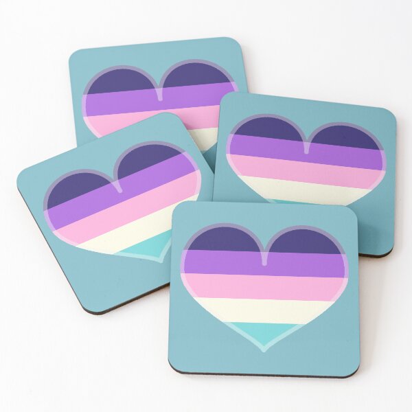Item preview, Aurora Lesbian Pride Heart [Blue Edition] designed and sold by Roxzania.