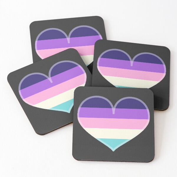 Item preview, Aurora Lesbian Pride Heart [Dark Edition] designed and sold by Roxzania.