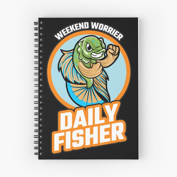 Item preview, Weekend Worrier Daily Fisher Fishing Addict designed and sold by SquatchPrintsCo.