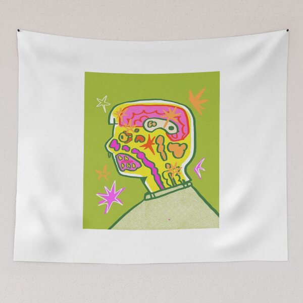 Item preview, Psychedelic Anatomy Brain Cross Section Portrait designed and sold by Saise-Chark.