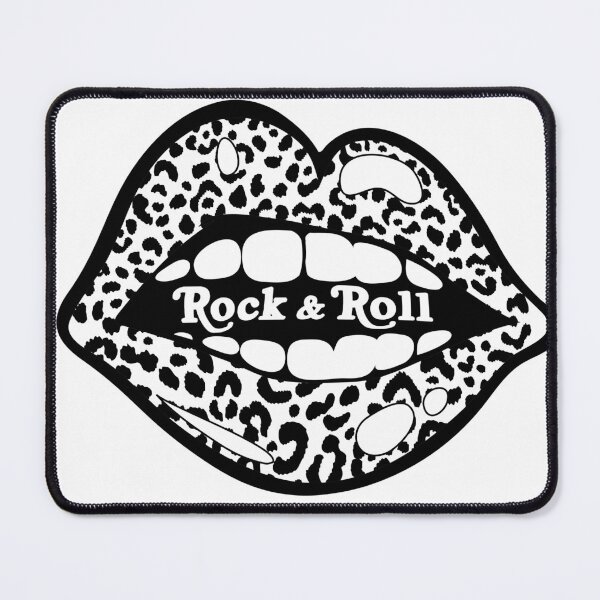 Item preview, Leopard Print Lips Rock and Roll Graphic Art designed and sold by The secret storage room.