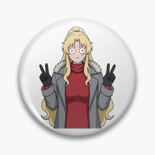Item preview, Balalaika Black Lagoon Funny Peace Pose Anime Girl designed and sold by earlobejerk.