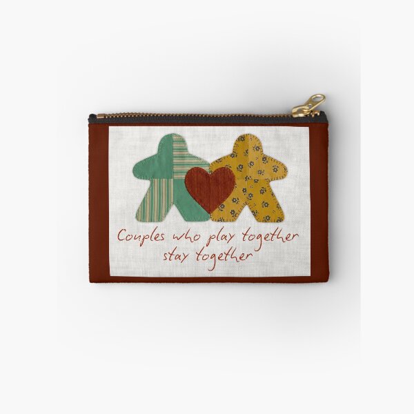 Item preview, Patchwork Quilt Meeple Couple Heart Love designed and sold by TackyTime.