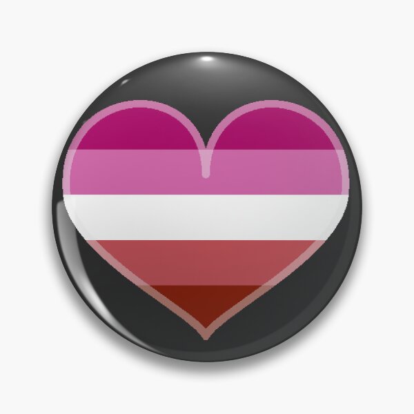 Item preview, Lipstick Lesbian Pride Heart [Dark Edition] designed and sold by Roxzania.