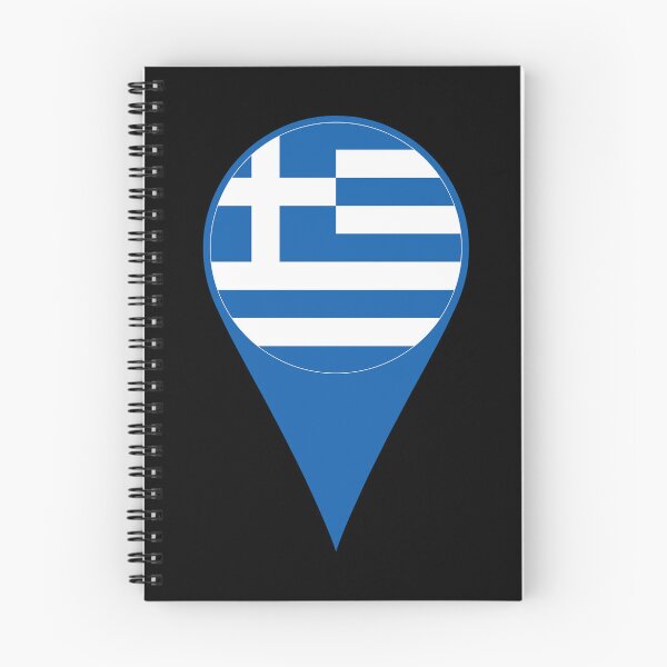 Item preview, Greece Flag Location Pin Map Marker | Greek Destination GPS Icon designed and sold by NTGUILTY.