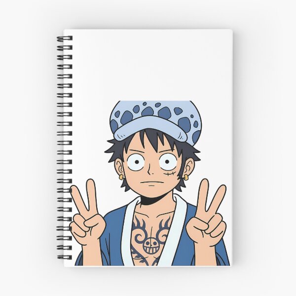 Item preview, Trafalgar Law One Piece Spotted Hat Peace Pose designed and sold by earlobejerk.
