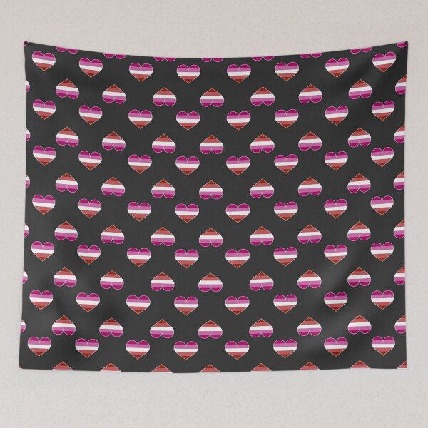 Item preview, Lipstick Lesbian Pride Heart [Dark Edition] designed and sold by Roxzania.