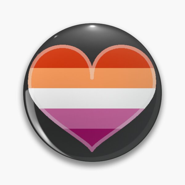 Item preview, Lesbian Pride Heart [Dark Edition] designed and sold by Roxzania.