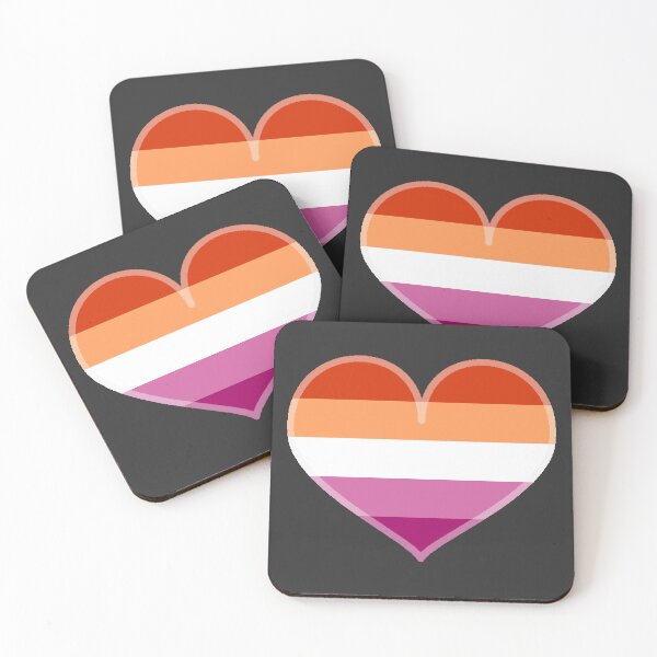 Item preview, Lesbian Pride Heart [Dark Edition] designed and sold by Roxzania.