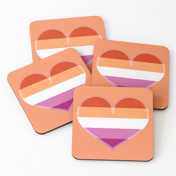 Item preview, Lesbian Pride Heart [Orange Edition] designed and sold by Roxzania.