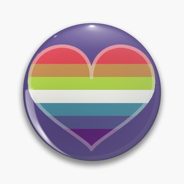 Item preview, Gay Rainbow Saturated Pride Heart [Purple Edition] designed and sold by Roxzania.