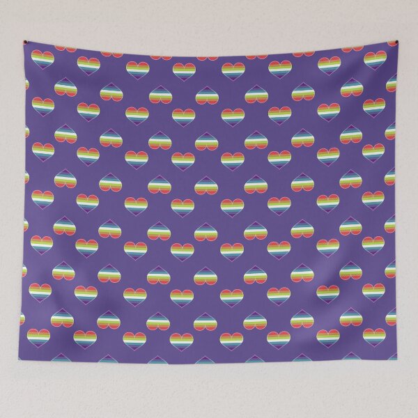 Item preview, Gay Rainbow Saturated Pride Heart [Purple Edition] designed and sold by Roxzania.