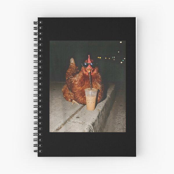 Item preview, Funny Chickens Drinking Iced Coffee Meme designed and sold by VioIneka.
