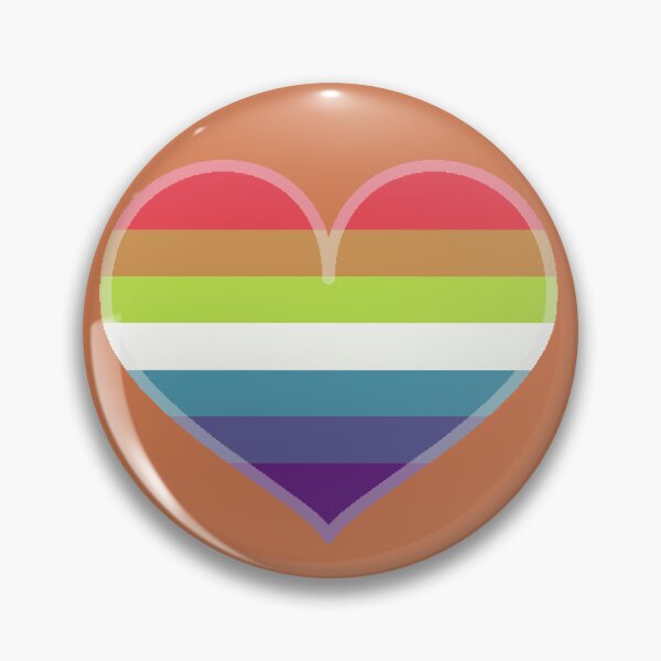 Item preview, Gay Rainbow Saturated Pride Heart [Orange Edition] designed and sold by Roxzania.