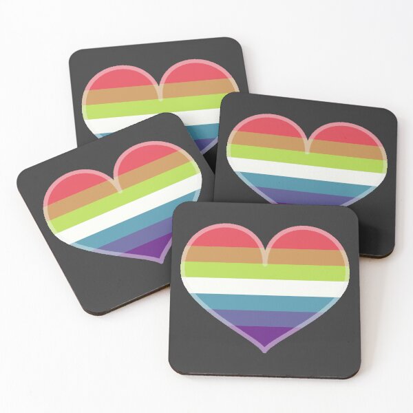 Item preview, Gay Rainbow Saturated Pride Heart [Dark Edition] designed and sold by Roxzania.