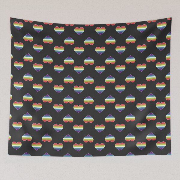 Item preview, Gay Rainbow Saturated Pride Heart [Dark Edition] designed and sold by Roxzania.