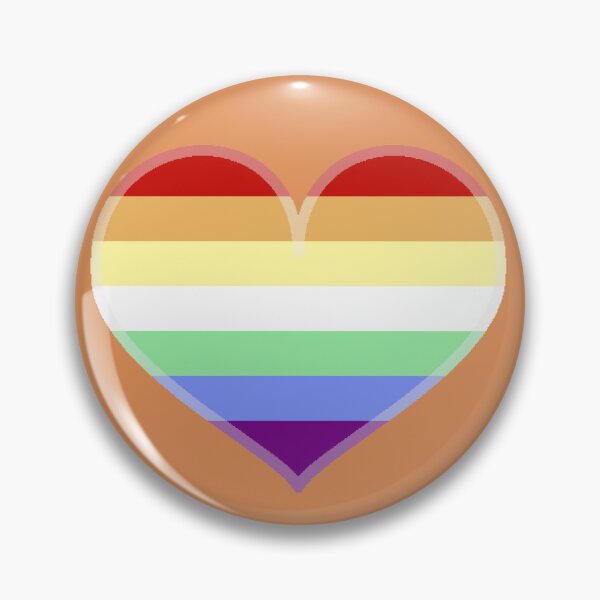 Item preview, Gay Rainbow Vibrant Pride Heart [Orange Edition] designed and sold by Roxzania.