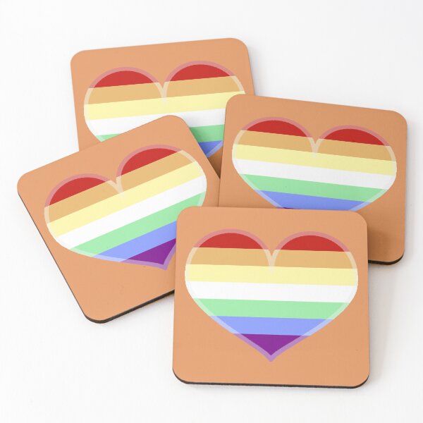 Item preview, Gay Rainbow Vibrant Pride Heart [Orange Edition] designed and sold by Roxzania.