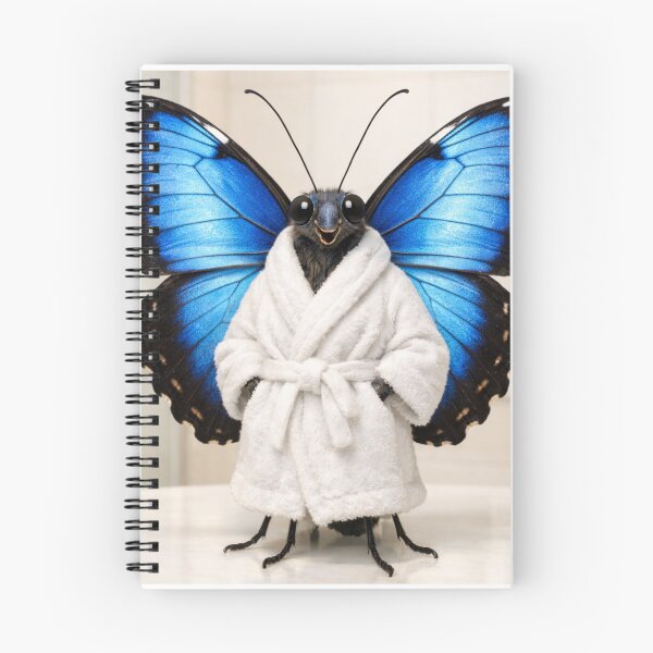 Item preview, Cozy Bathrobe Blue Morpho Butterfly designed and sold by Sillytoe.