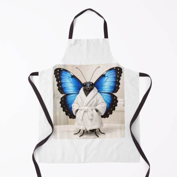 Item preview, Cozy Bathrobe Blue Morpho Butterfly designed and sold by Sillytoe.