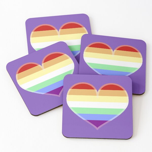 Item preview, Gay Rainbow Vibrant Pride Heart [Purple Edition] designed and sold by Roxzania.