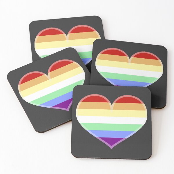 Item preview, Gay Rainbow Vibrant Pride Heart [Dark Edition] designed and sold by Roxzania.