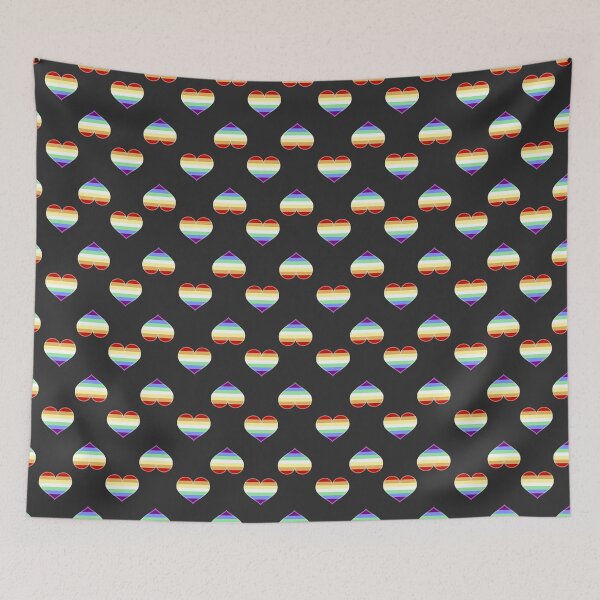 Item preview, Gay Rainbow Vibrant Pride Heart [Dark Edition] designed and sold by Roxzania.