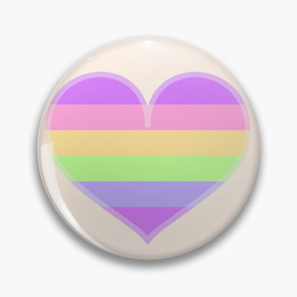 Item preview, Gay Rainbow Pastel Pride Heart [Yellow Edition] designed and sold by Roxzania.