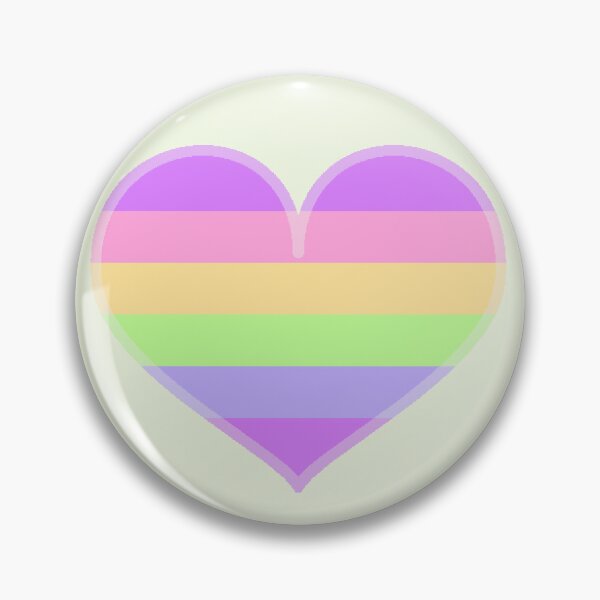 Item preview, Gay Rainbow Pastel Pride Heart [Green Edition] designed and sold by Roxzania.